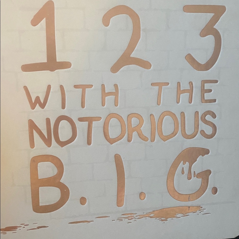 Biggie Smalls Notorious B.I.G. Book counting book for children